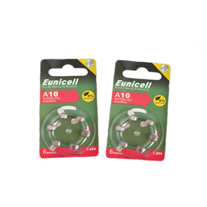 ปุ่มแบตเตอรี่เครื่องช่วยฟัง Eunicell A10 0% ปรอทฟรี A10 A312 A13 A675เครื่องช่วยฟังเหรียญแบตเตอรี่ - Product Image 4