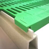 Plancher à lattes LFT--D en matériau composite de qualité supérieure pour plaque de fuite de fumier de porc/truie/chèvre/volaille/porcherie