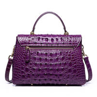 Sac bandoulière en cuir de crocodile vegan pour femmes |   Sac à bandoulière de créateur personnalisé, mode éthique avec sangle réglable