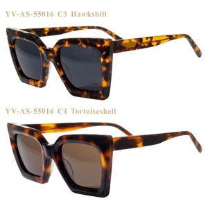 <span class=keywords><strong>2022</strong></span> luxe mode été femmes surdimensionné carré acétate <span class=keywords><strong>lunettes</strong></span> de soleil <span class=keywords><strong>tendance</strong></span> Rave <span class=keywords><strong>lunettes</strong></span> de soleil avec Tac lentilles Champagne cadre - Product Image 5