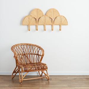 Wholesale Rattan Hook <b>Wall</b> Hanging with Multifunctional Design <b>for</b> <b>Clothing</b> Organization <b>Wall</b> Mounted Hook - Product Image 2