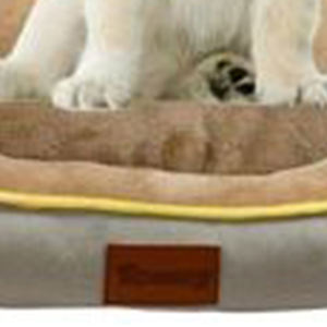 Juego de Caseta para Perro de Tres Piezas Rectangular Sólido Beige (S/M/L) con Tela Tecnológica y Material de Franela Impermeable para Perros - Product Image 4