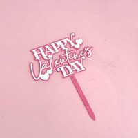 Süße 'Ich Liebe Dich' Herz-Kuchendekoration Acryl Cake Topper Valentinstag Party DIY Cupcake Dessert Backzubehör Geschenkidee