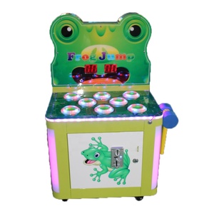 Riteng Redemption vé LED nút đồng tiền hoạt động trẻ em hit điên nhảy ếch đánh búa Arcade Máy trò chơi - Product Image 1