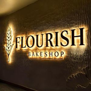 Iş işareti özel duvar 3d logo işareti özel şirket logosu açık alan işaret panosu - Product Image 3