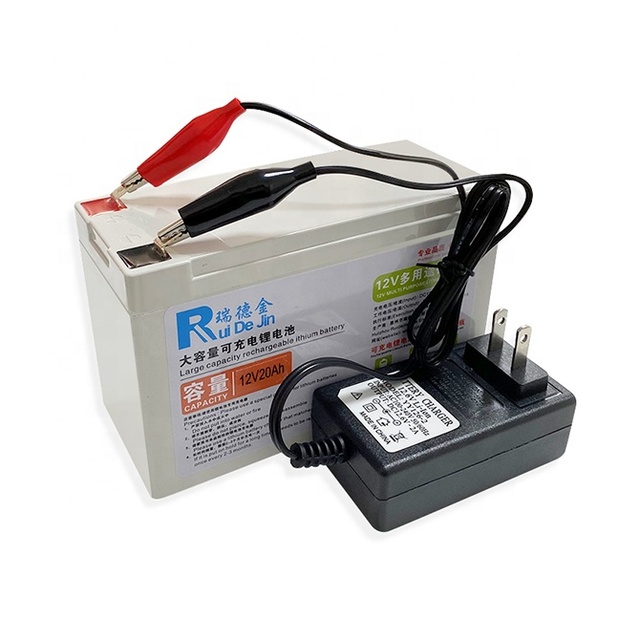 Ruidejin Deep Cycle 12V 12Ah/8Ah/10Ah/22Ah Electric Sprayer Lithium Battery Pack 1000 Cycles -20C to 55C