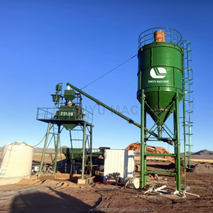 โรงงานผสมคอนกรีต HZS25 และโรงงานผสมคอนกรีตแบบแบทช์ พร้อมสกรูคอนเวเยอร์ มอเตอร์ไฟฟ้า ระบบควบคุม PLC ยี่ห้อ XINYU รับประกัน 2 ปี สำหรับขาย - Product Image 1