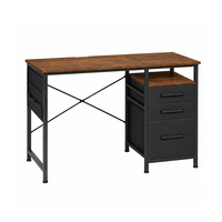 Table de bureau contemporaine avec tiroirs de rangement, bureau informatique multifonctionnel pour espace de travail à domicile