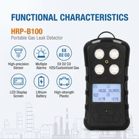 Analizador de Gases Múltiples HIREP, Detector Portátil de Alta Precisión para CO2/O2/H2S/CO con Pantalla LCD de 2.0'', ATEX