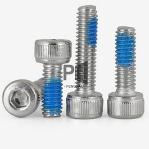 Tornillos de cabeza hexagonal de acero inoxidable 304 DIN912 M3 M4 M5 M6 M8 con parche de nailon <span class=keywords><strong>azul</strong></span> Nylock DIN933 sujetadores - Product Image 5