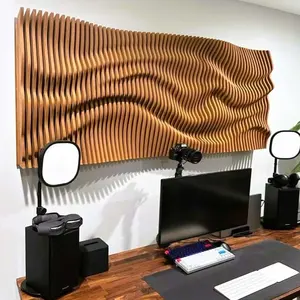 Modular Furniture 3D Rectangular Wave Art Furniture Wall Art Home Decor Luxury Hangings Decorations