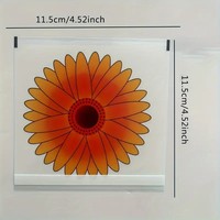 Zonnebloem Design Zelfklevende Binnenraam Sticker Vliegenvanger Insecten Kleefstrip Vallen Ongediertebestrijding Wegwerpbaar Plastic