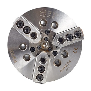 Máquina de torno <span class=keywords><strong>CNC</strong></span> tipo eje de mandril de potencia hidráulica sólida flotante de empuje directo Radial de 6 pulgadas de 3 mordazas del fabricante LEILIKA - Product Image 1