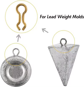 ห่วงตาไก่สแตนเลสสำหรับแม่พิมพ์ถ่วงตะกั่วตกปลา - Product Image 6