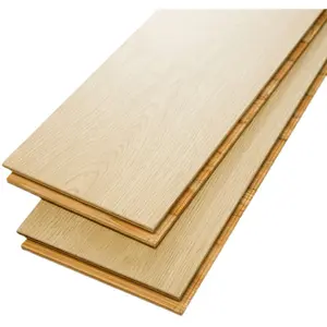 Lisa de madera de roble blanco europeo de pisos de madera de palo y GO pisos de madera dura