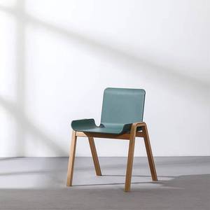 Wholesale Fashion Modern Comfortable Restaurant <b>Chairs</b> Plastic Dining <b>Chair</b> With <b>Wooden</b> Legs - Product Image 2