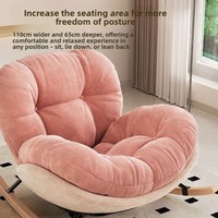 Fauteuil à bascule style Wabi-sabi, chaise coquille d'œuf pingouin, chaise de relaxation, fauteuil paresseux, fauteuil de luxe léger pour balcon et salon