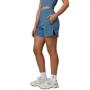 Pantalones Cortos Deportivos Personalizados para Mujer, Transpirables, con Cintura Elástica, Abertura Lateral, 2 en 1, para Entrenamiento, Running y Gimnasio - Product Image 1