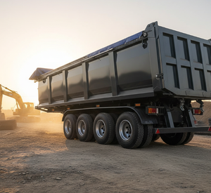 Remolque de Camión con Volquete Trasero Tipo U para Transporte Eficiente de Arena y Piedra con Volcado Hidráulico - Product Image 1