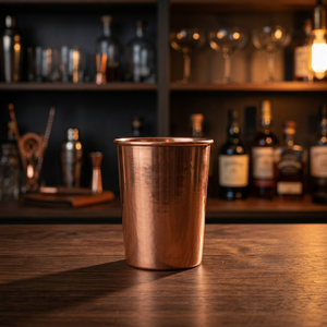 <b>Copper</b> Glass Double Wall Insulated Minimalist Design Solid Color Unisex Gift for Hot Drinks - Product Image 5