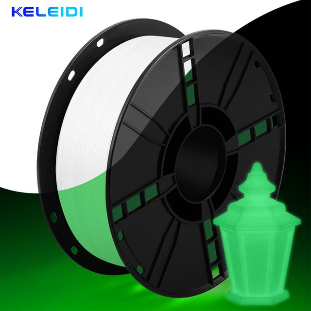 KELEIDI PLA+Luminous Color Filament 1.75mm for 3D Printer High-Speed Printing 1KG