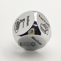 2025 tendance nouveauté cadeaux de noël métal personnalisé imprimé Logo dés à Six faces mdn dés 16MM 20MM 25MM taille