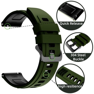 Correa de Reloj de Silicona de Doble Color Estilo T-Rex de 22 mm para <span class=keywords><strong>Suunto</strong></span> 9 y Huawei Watch GT6 - Product Image 2