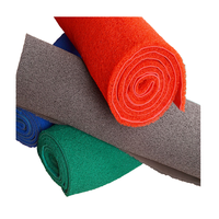 Paillasson en PVC de style moderne à usage domestique, rouleau de tapis fabriqué à la machine avec bobine de noix de coco, tapis de porte en fibre de coco uni, motif rectangle
