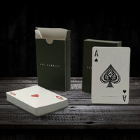 Jeu de cartes à jouer de poker en papier fini, personnalisé, publicité de bonne qualité, jeux promotionnels, personnalisé, à l'avant et à l'arrière
