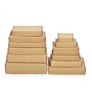 Çevre dostu baskı logosu Kraft 7x5x2 kargo posta gönderim kutusu özel oluklu karton kutular ambalaj - Product Image 2