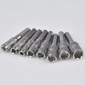 <b>Multi</b> Functional <b>Socket</b> Set 1/4 In Chrome Vanadium Steel Nickel Plated Magnetic Hand Tool Kit 8 Piece - Product Image 3