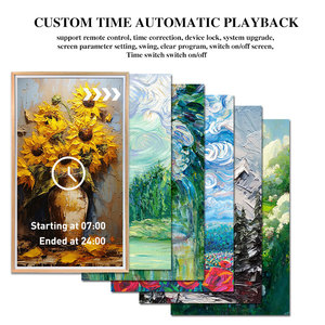 Venta al por mayor Wifi Wall Mount FHD <span class=keywords><strong>Display</strong></span> grande 55 pulgadas de madera <span class=keywords><strong>Electronic</strong></span> Wifi <span class=keywords><strong>Digital</strong></span> Art <span class=keywords><strong>Display</strong></span> - Product Image 4