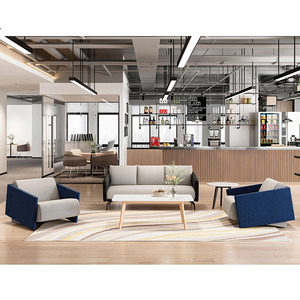 Muebles de sala de estar de terciopelo púrpura Fábrica de China Venta al por mayor Hotel y oficina en casa Sofá de sala de espera adecuado con patas de metal - Product Image 3