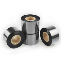 Cinta de resina de transferencia térmica para impresora de etiquetas, cinta de resina de transferencia térmica prémium para etiquetas de código de barras, 50-110mm X 300m
