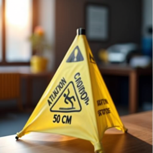 Cono Pop Up Multilingue 50 Cm Giallo Segnale di Attenzione Avvertimento di Sicurezza - Product Image 3
