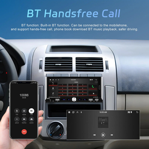 Radio de coche Android Podofo de un solo DIN, 6.9 pulgadas, 2+64G, Carplay/Android Auto, GPS/WIFI/FM/USB/BT/EQ/USB tipo C, del fabricante - Product Image 3