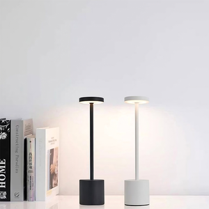 Lampe de table LED sans fil moderne, nouveau design, rechargeable sans fil, à intensité variable tactile, lampes de bureau portables de luxe pour la salle de lecture - Product Image 5
