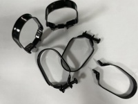 Colliers de serrage ovales réglables en acier pour filtre à air, avec finition zinc, support personnalisé OEM, pièces de moteur
