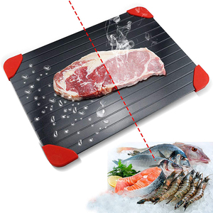Bandeja Descongeladora Portátil de Aluminio Personalizada para Alimentos Congelados con Bandeja de Goteo, Descongelación Rápida, Descongelador de Carne Reutilizable - Product Image 3