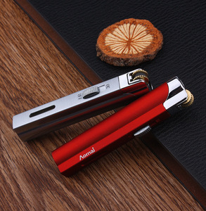 Encendedor de Gas Premium con Rueda de Flint, Resistente al Viento, Llama Ajustable, Recargable, con Logotipo Personalizado, Regalo Publicitario para Hombres - Product Image 3