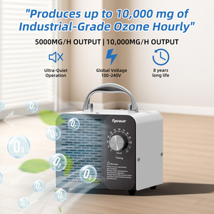 Purificateur d'air portable avancé avec générateur d'ozone EU US Élimination des odeurs de chambre de voiture électrique en métal et élimination de la fumée - Product Image 6