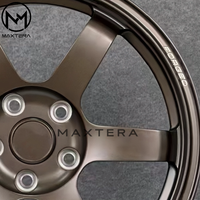 Rines de Aleación Maxtera Forged Custom Bronze TE37 SAGA S-Plus para BMW, Porsche, Audi, AMG, 370Z, GT-R, Mustang, Corvette, Supra