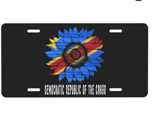 <span class=keywords><strong>Plaque</strong></span> d'<span class=keywords><strong>immatriculation</strong></span> de voiture en aluminium 6*12 pouces « La République démocratique du Congo : C'est dans mon ADN » - Product Image 2