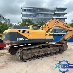 Excavadora de cadenas Hyundai 330lc-9T de segunda mano, 33 toneladas, en buen estado, con componentes principales: caja de cambios, PLC, motor, bomba y cojinetes - Product Image 4