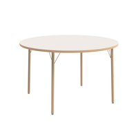 Mobilier scolaire moderne Table de formation Salle de classe double Tables et chaises d'école Bureau de table circulaire pour étudiants
