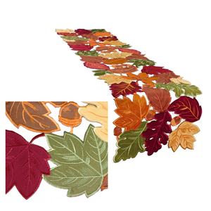 OWENIE ringraziamento decorazioni per la casa da ricamo runner da tavolo raccolto corridori da tavola di zucca e girasole - Product Image 1