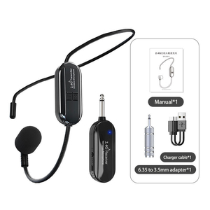 Micrófonos de diadema de 2,4G, altavoz inalámbrico para profesores, amplificadores de Audio, condensador, auriculares, micrófono Lavalier para enseñanza - Product Image 2