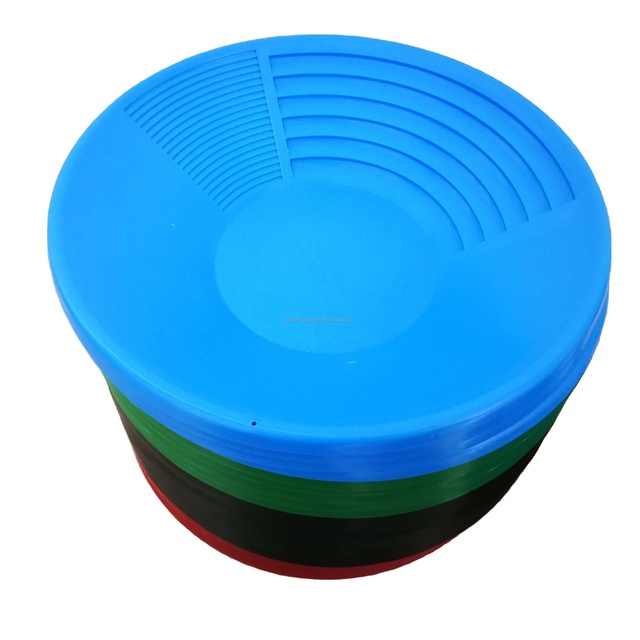 2022 Hot JX 38.5 cm Plastic Gold Panning Equipment for River Gold Extraction Wash Pan Hand Tools in Small Scale for Gold Seekers