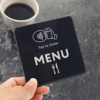 Support de visiteur NFC personnalisé pour hôtel avec fonction de laisser un avis par simple contact, en PVC étanche