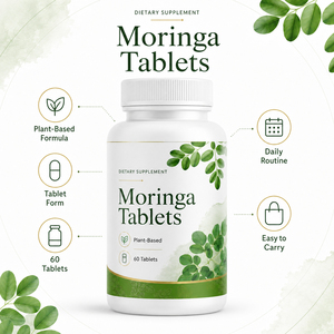 Comprimés de poudre de feuilles de Moringa Oleifera biologique à marque privée – Supplément antioxydant à base de plantes pour le soutien immunitaire et la santé digestive – Certifié GMP - Product Image 4